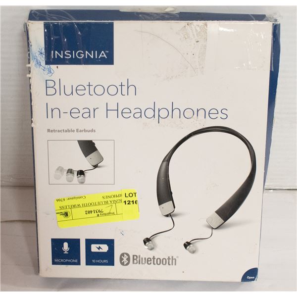 INSIGNIA BLUETOOTH WIRELESS EARPHONES
