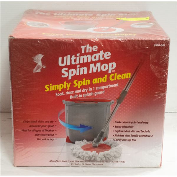 NEW THE ULTIMATE SPIN MOP & BUCKET