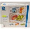 Image 1 : IDESIGN 3 PIECE KITCHEN BIN SET FOR FRIDGED