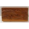 Image 1 : HANDCARVED WALL PLAQUE "BOATS ON THE RIVER"