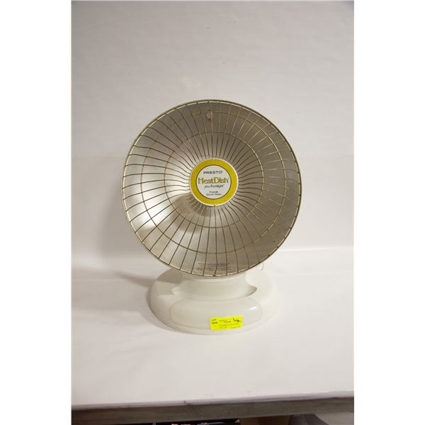 PRESTO PARABOLIC HEAT DISH WITH FOOT LIGHT,