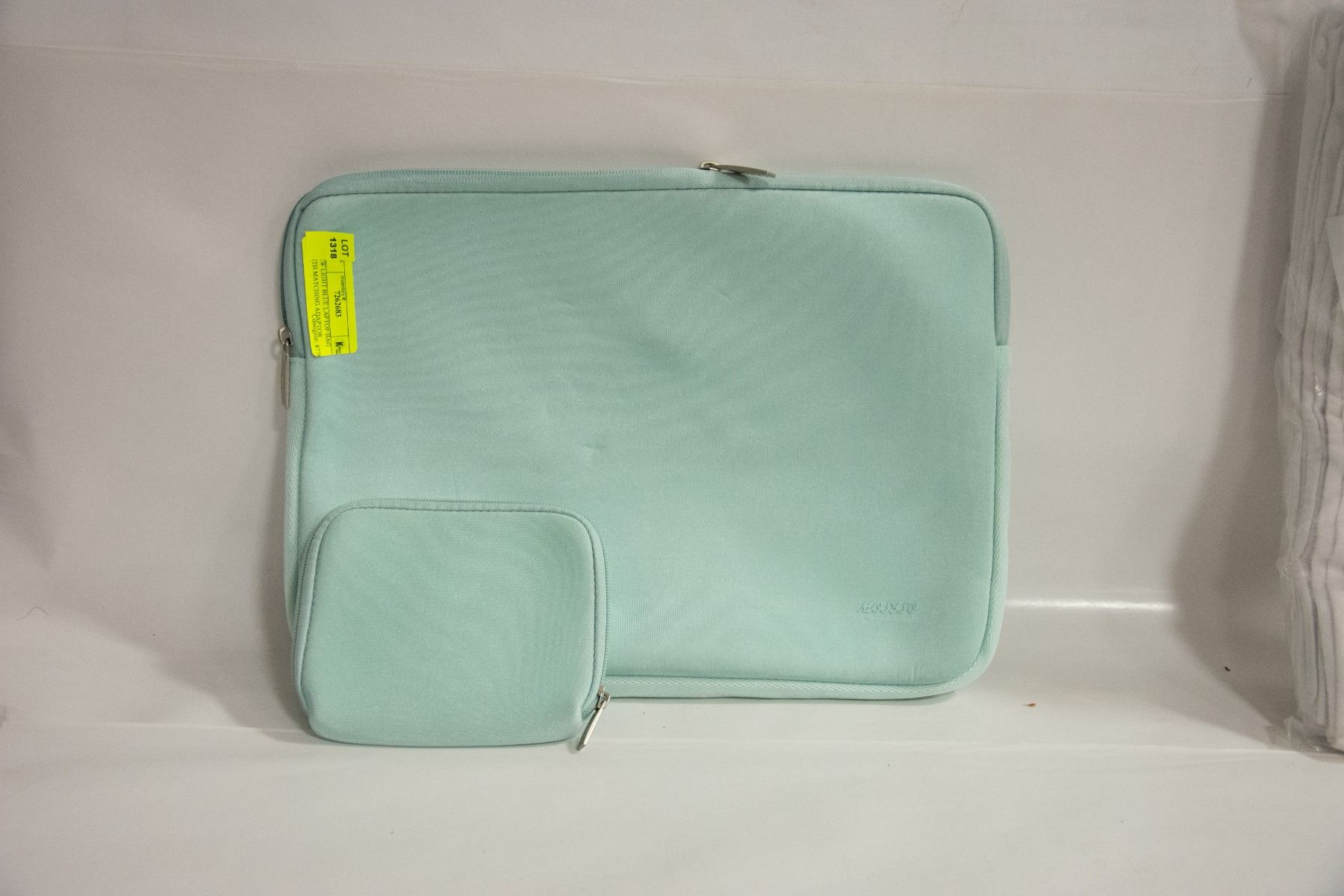 NEW LIGHT BLUE LAPTOP BAG WITH MATCHING ADAPTOR