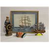 Image 1 : MODEL SHIP, SAILOR STATUE, FISHERMAN BUST