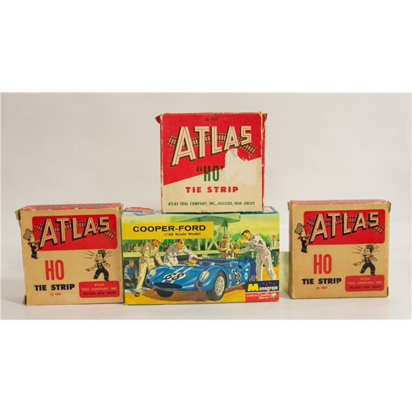 ESTATE 1960'S COOPER FORD MODEL IN BOX & 3 ATLAS