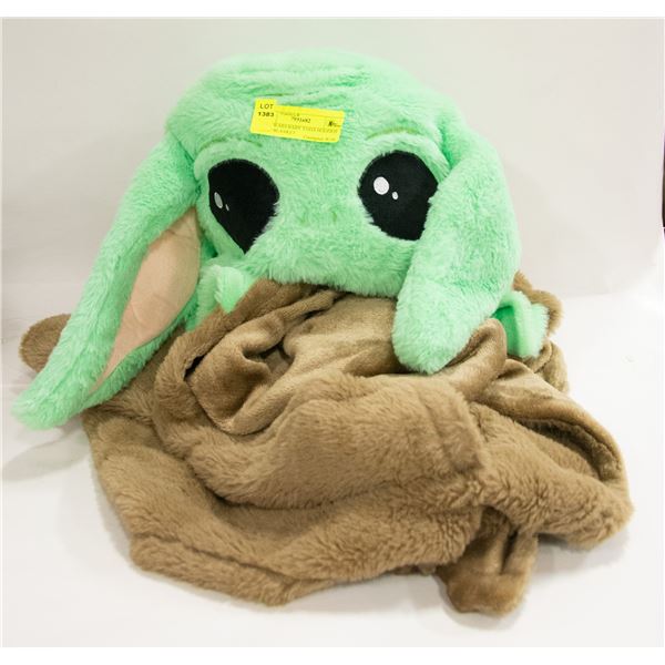 STAR WARS BABY YODA HOODED WRAP BLANKET