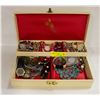 Image 1 : VINTAGE JEWELRY BOX FULL OF ESTATE JEWELRY