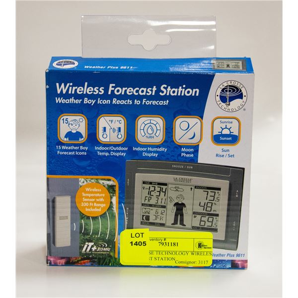 LA CROSSE TECHNOLOGY WIRELESS FORECAST STATION