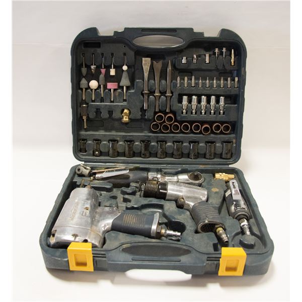 MASTERCRAFT 4 AIR TOOLS SET WITH IMPACT BITS &