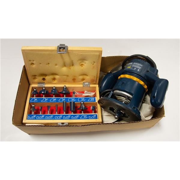 MASTERCRAFT 1 3/8 HP ROUTER, 6.5 AMP 23,000