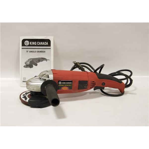 FLAT WITH KING CANADA 5"-ANGLE GRINDER,