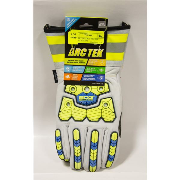 WINTER LINED BDG ARC TEK GLOVES SIZE 2XL