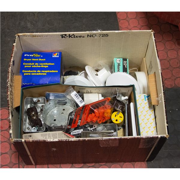 HARDWARE- ASSORTED BOX LOT
