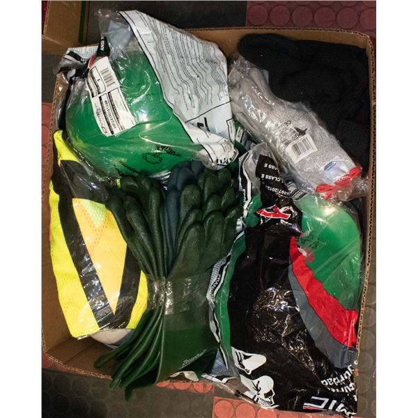 TRAY OF ASSORTED SAFETY SUPPLIES