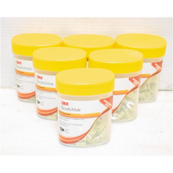 6 NEW BOXES OF FORK TERMINALS