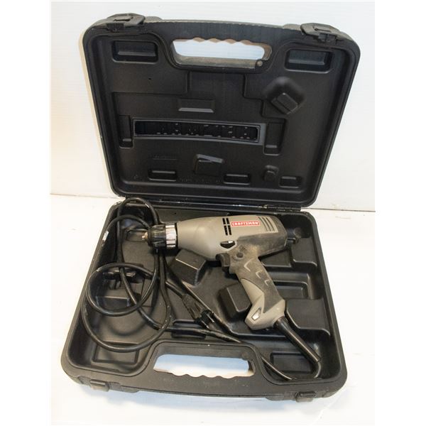 CRAFTSMAN 3/8" DRILL IN HARD CASE