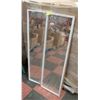 Image 1 : 2 WHITE FRAMED MIRRORS APPROX 14" X 48"