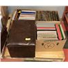 Image 1 : ESTATE PALLET OF RECORDS & STORAGE HASSOCK