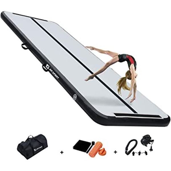 NEW AKSPORT GYMNASTICS EXERCISE AIR MAT, BLACK