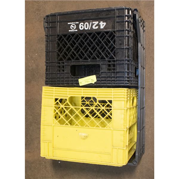FLAT CRATE WITH 2 MILK CRATES
