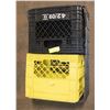 Image 1 : FLAT CRATE WITH 2 MILK CRATES