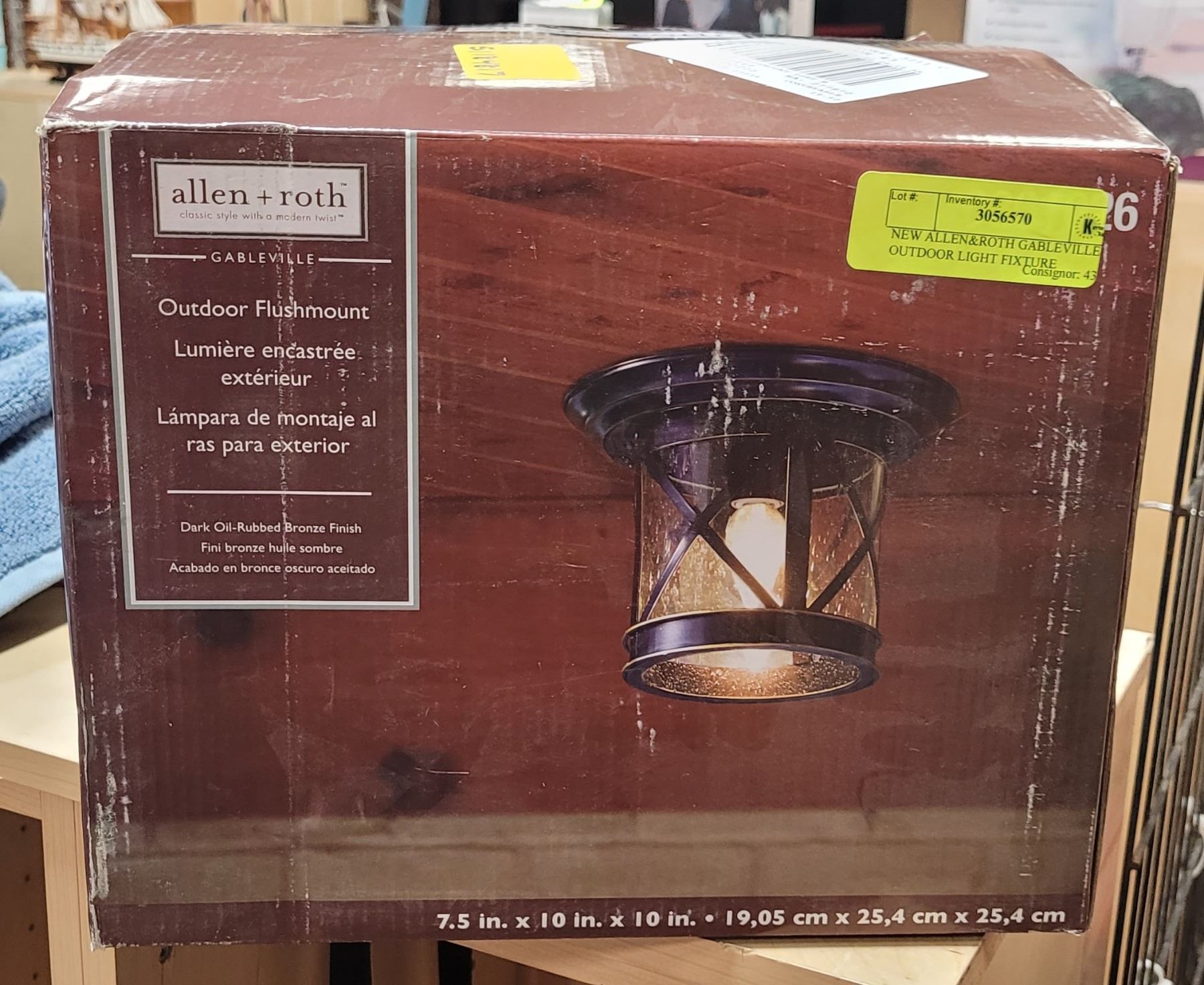 ALLEN& ROTH GABLEVILLE OUTDOOR LIGHT FIXTURE
