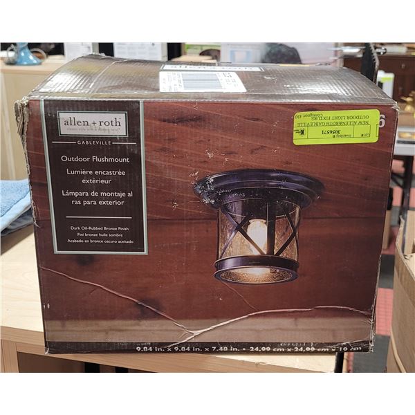 ALLEN & ROTH GABLEVILLE OUTDOOR LIGHT FIXTURE