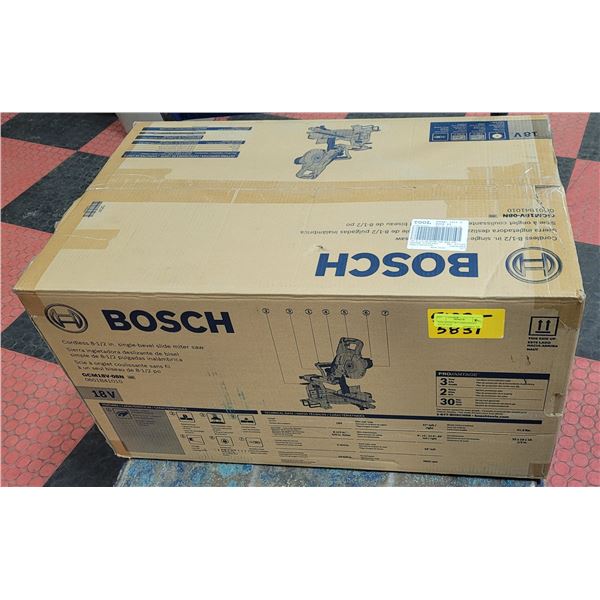 NEW BOSCH 18V CORDLESS 8.5" MITRE SAW SINGLE BEVEL