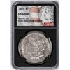 Image 2 : 1892 $1 Morgan Silver Dollar Coin NGC Genuine