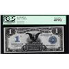 Image 1 : 1899 $1 Black Eagle Silver Certificate Note Fr.228 PCGS Extremely Fine 40PPQ