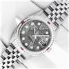 Image 2 : Rolex Men's Stainless Steel Diamond & Ruby Datejust Wristwatch