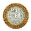 Image 2 : .999 Silver Harrahs Reno, Nevada $10 Casino Limited Edition Gaming Token