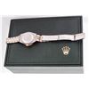 Image 4 : Rolex Ladies Two Tone Pink Mother of Pearl Diamond Pyramid Datejust Wristwatch