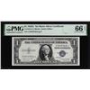 Image 1 : 1935G No Motto $1 Silver Certificate Note Fr.1616 PMG Gem Uncirculated 66EPQ