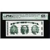 Image 1 : Circa 1970's Washington Center Giori Test Note PMG Superb Gem Uncirculated 68EPQ