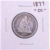 1877-CC Seated Liberty Quarter Coin