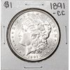 Image 1 : 1891-CC $1 Morgan Silver Dollar Coin