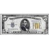 Image 1 : 1934A $5 North Africa WWII Emergency Issue Silver Certificate Note