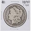 Image 1 : 1890-CC $1 Morgan Silver Dollar Coin
