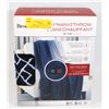 Image 1 : BROOKSTONE WHITE AND BLUE HEATED THROW