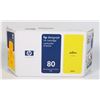 Image 1 : 80 HP DESIGNJET YELLOW  INK CARTRIDGE 350ML