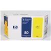 Image 1 : 80 HP DESIGNJET YELLOW  INK CARTRIDGE 350ML