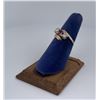 Image 1 : 10k Gold Diamond Pink Spinel Ring