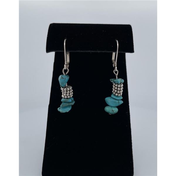 Navajo Sterling Silver Turquoise Earrings