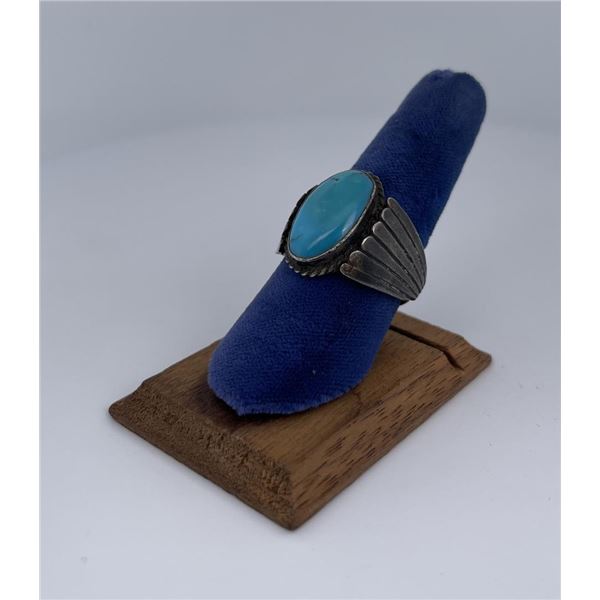 Navajo Sterling Silver Turquoise Ring