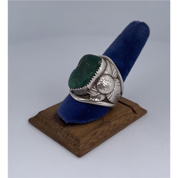 Zuni Sterling Silver Turquoise Ring