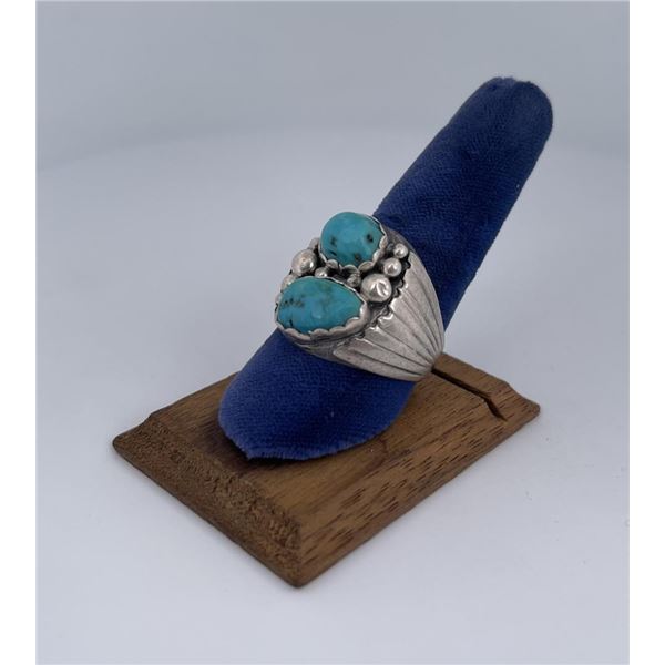 Navajo Sterling Silver Turquoise Ring