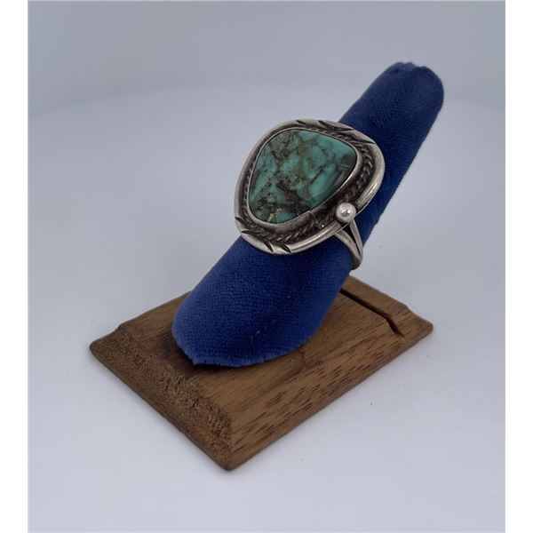 Navajo Sterling Silver Turquoise Ring