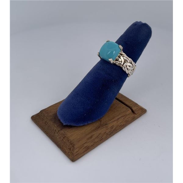Sterling Silver Persian Turquoise Ring