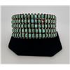 Image 1 : Zuni Sterling Silver Turquoise Row Bracelet