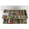 Image 2 : Fishing Tackle Box w/ Lures